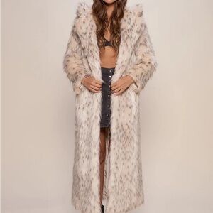 SpiritHoods Baby Snow Leopard Faux Fur Coat